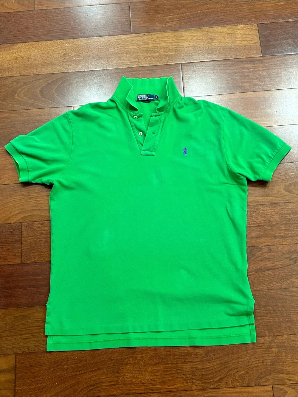 Ralph Lauren Green Short-Sleeve Polo with Embroidered Pony